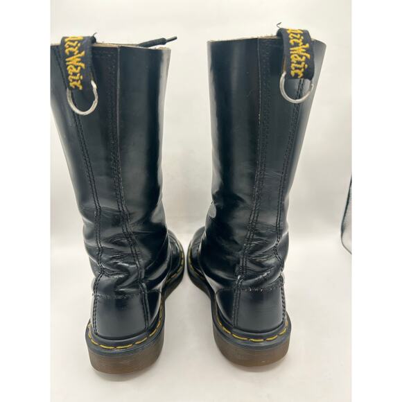 Vintage Dr Martens 1420 14 Eye black leather Combat boots England m 5 W 6 - Picture 6 of 12